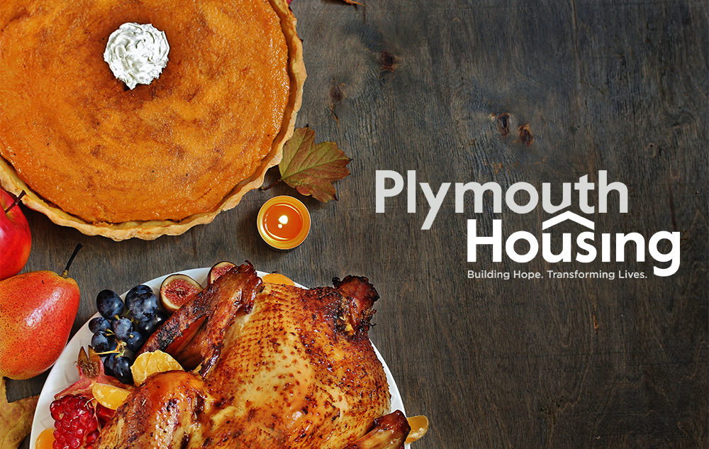 Thanksgiving pie and turkey for Plymouth Housing