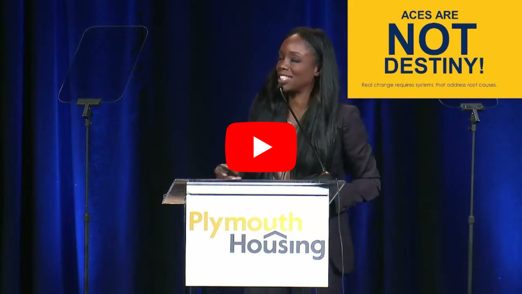 Dr. Nadine Burke Harris, keynote speaker at Plymouth's 2023 Key to Hope luncheon.