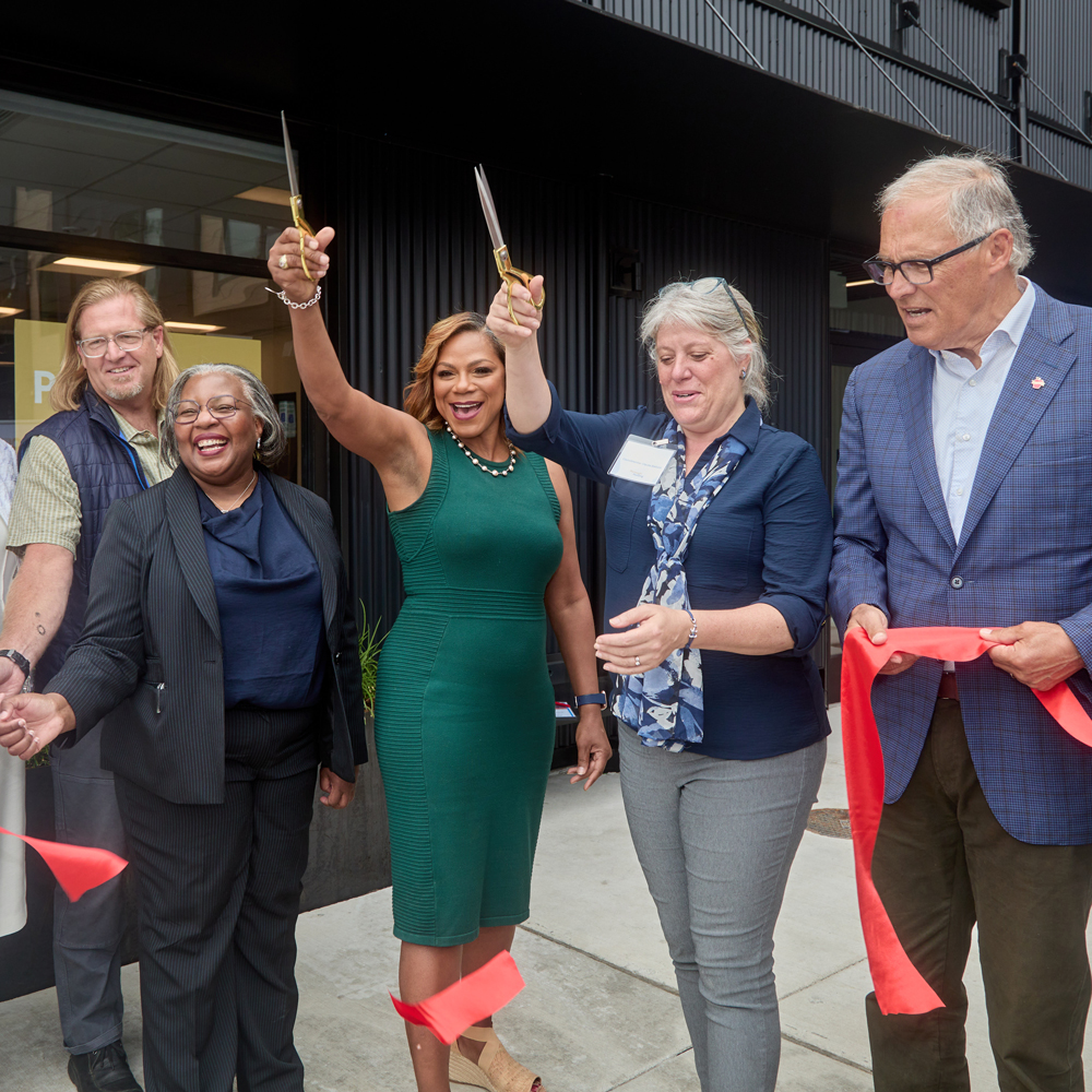 Ribbon cutting for Plymouth Crossing