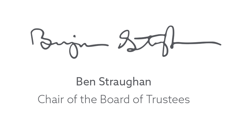 Ben Straughan Chair of the Board of Trustees