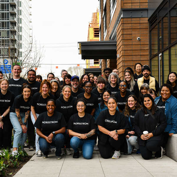 Nordstrom staff volunteering for Plymouth Housing